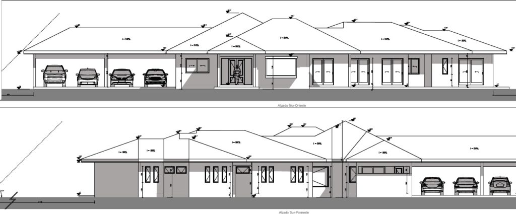 Planos proyectos de casas en Chicureo, Colina. Región Metropolitana.